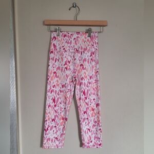Colorful Pink Gap Fit Leggings For Girls